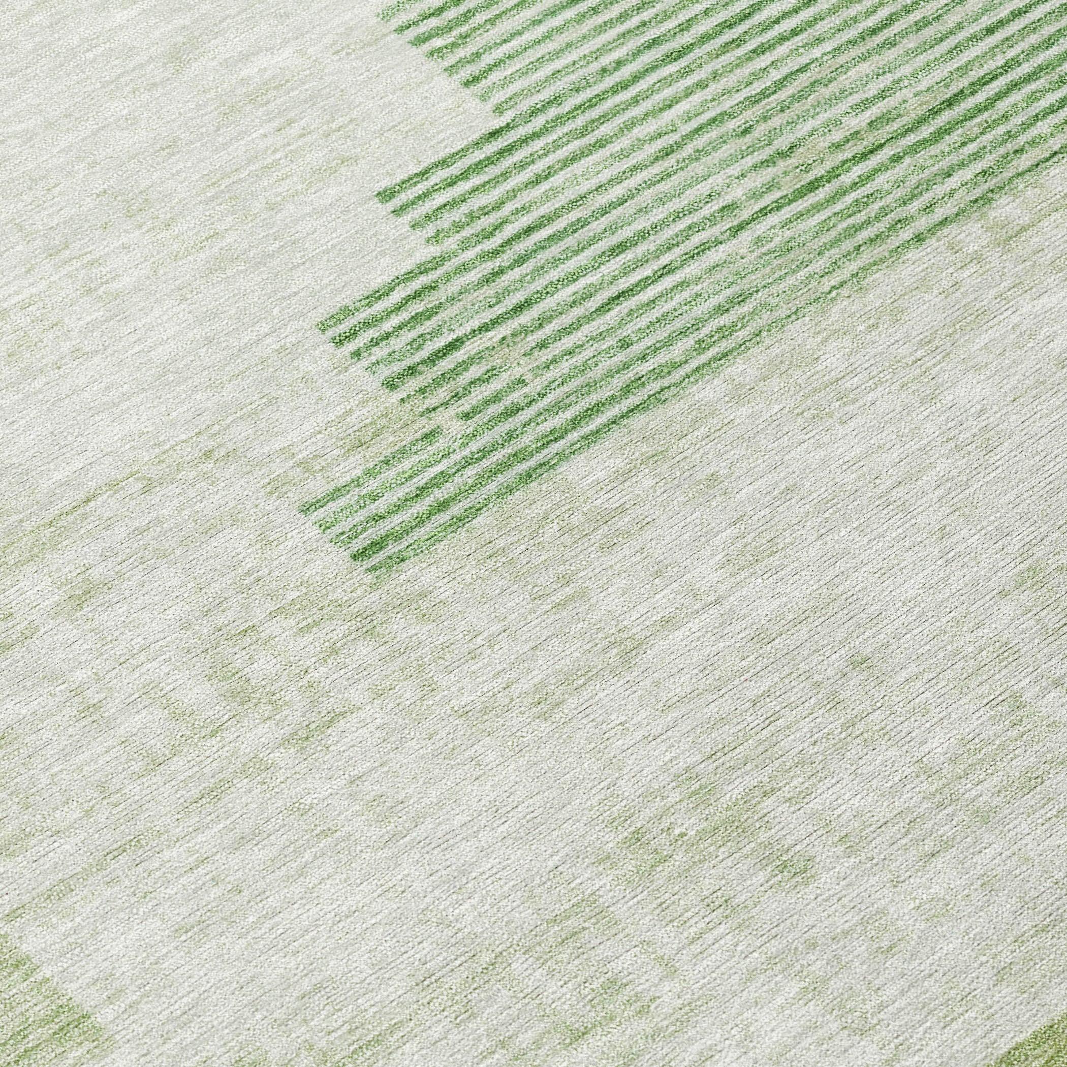 Addison Rugs Raeel Green Washable Indoor-Outdoor Rug