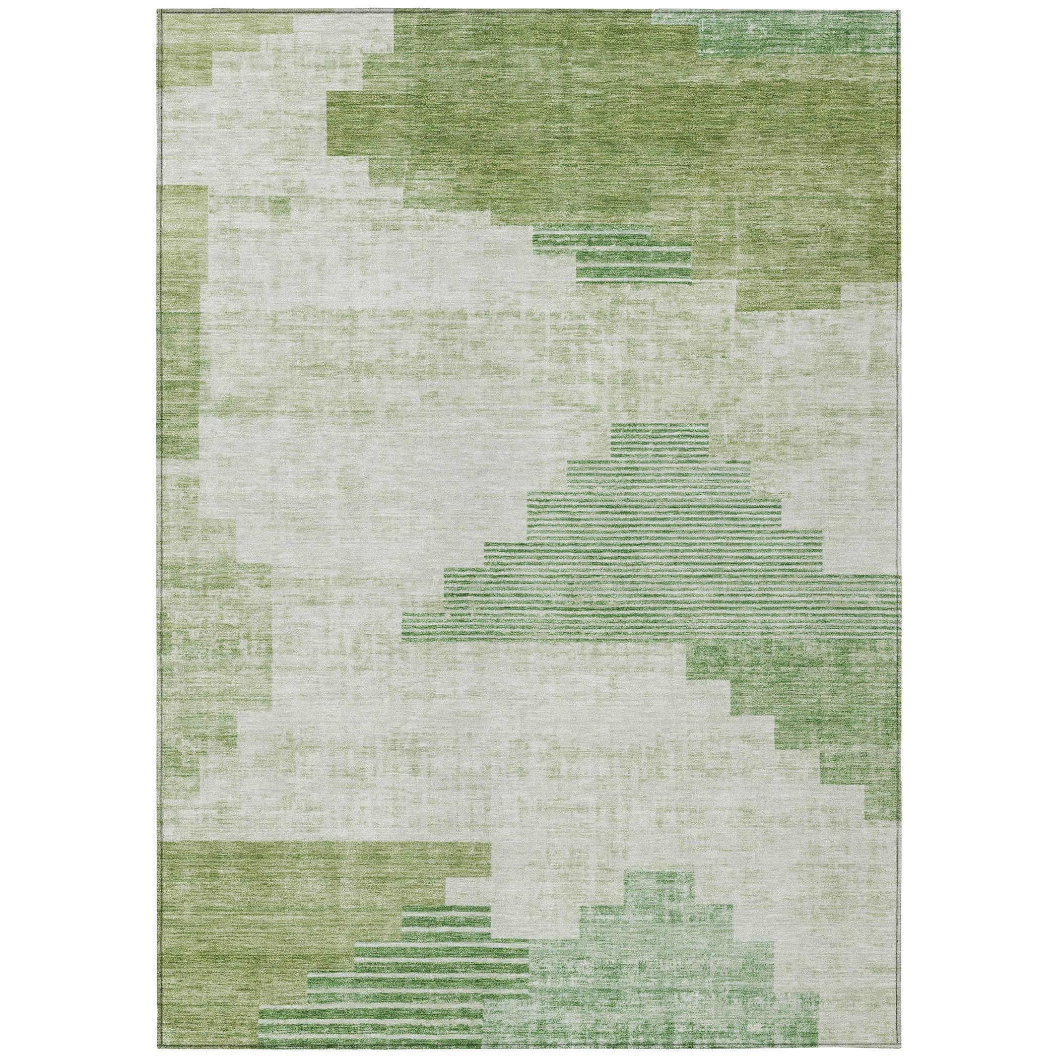 Addison Rugs Raeel Green Washable Indoor-Outdoor Rug