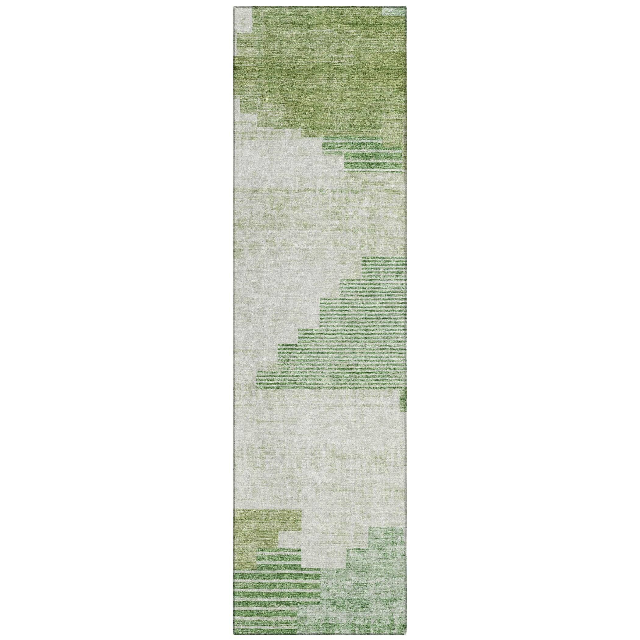 Addison Rugs Raeel Green Washable Indoor-Outdoor Rug