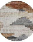Addison Rugs Raeel Orange Washable Indoor-Outdoor Rug