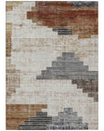 Addison Rugs Raeel Orange Washable Indoor-Outdoor Rug