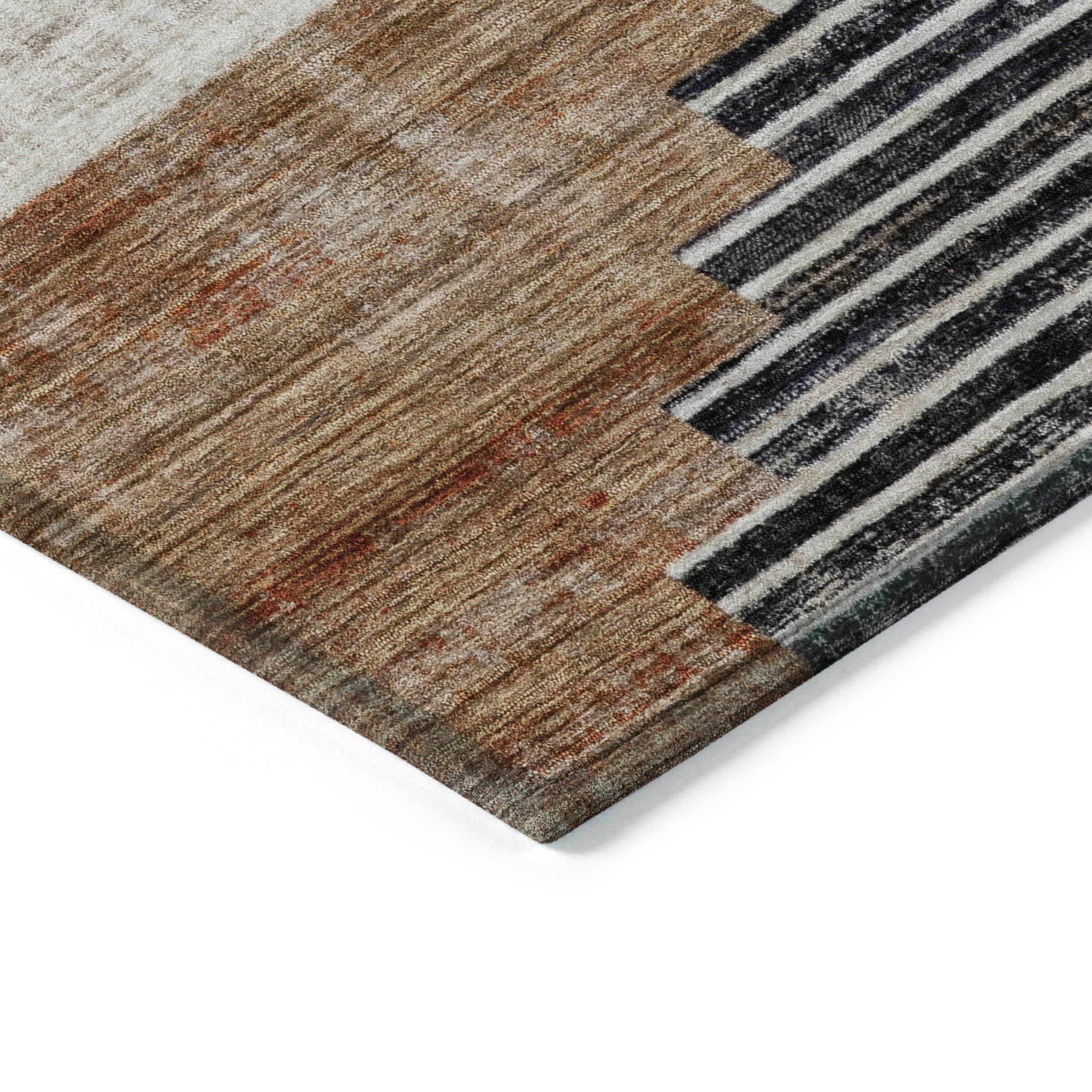 Addison Rugs Raeel Orange Washable Indoor-Outdoor Rug