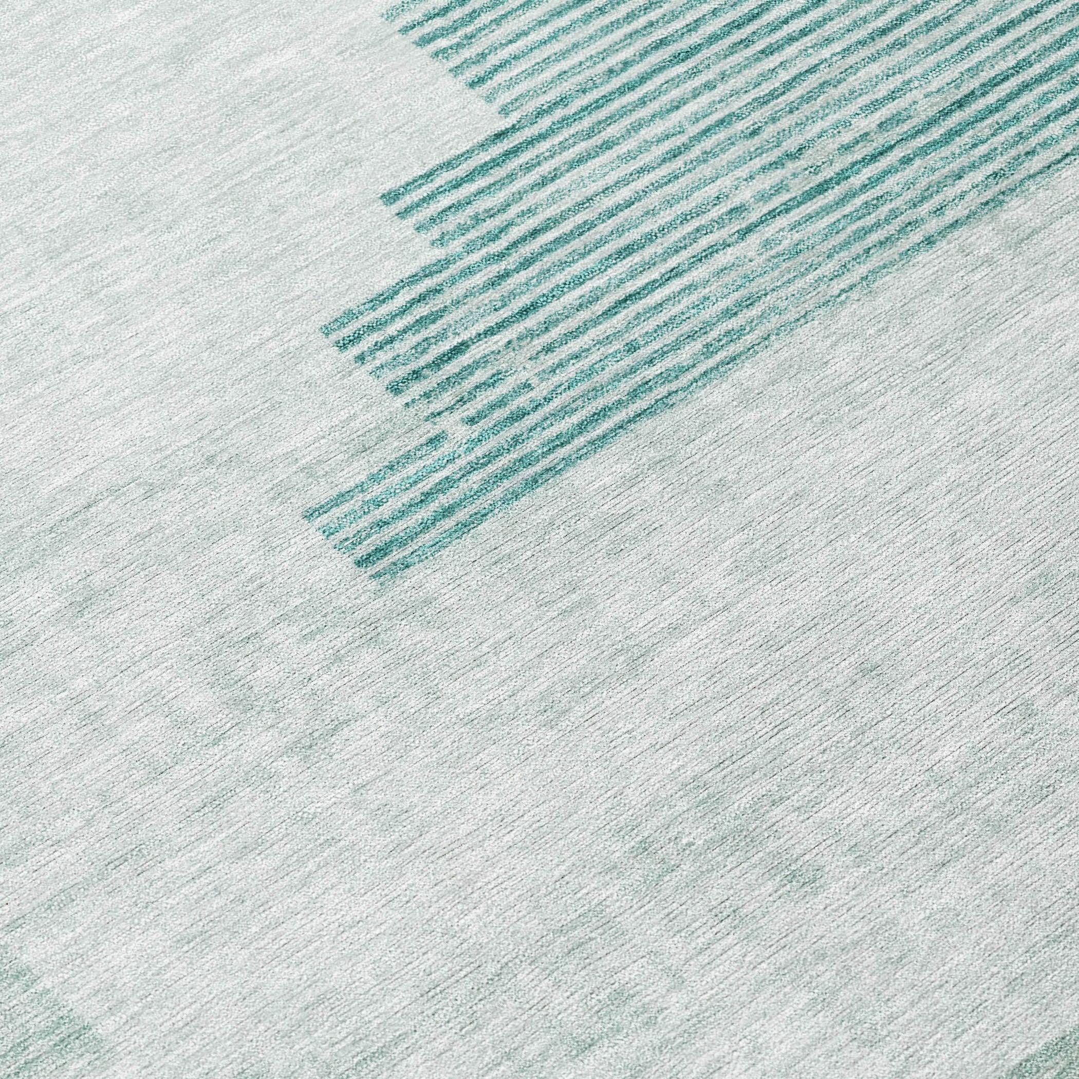Addison Rugs Raeel Teal Washable Indoor-Outdoor Rug