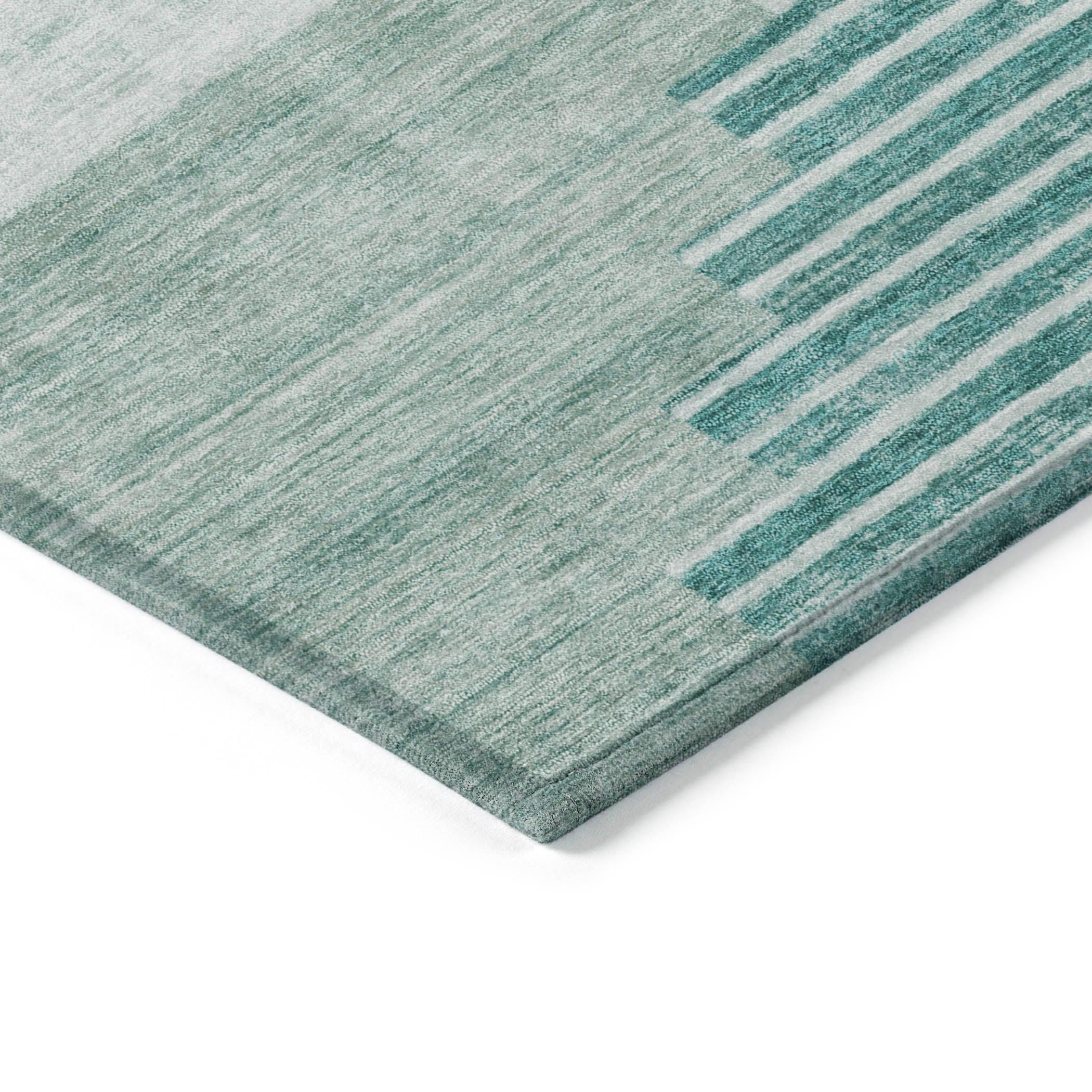 Addison Rugs Raeel Teal Washable Indoor-Outdoor Rug