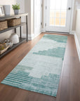 Addison Rugs Raeel Teal Washable Indoor-Outdoor Rug