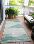 Addison Rugs Raeel Teal Washable Indoor-Outdoor Rug