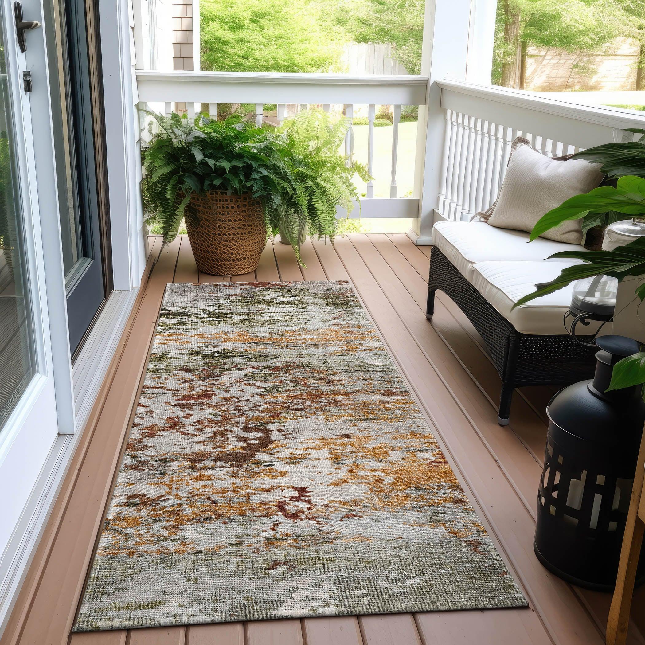 Addison Rugs Raeira Terracotta Washable Indoor-Outdoor Rug