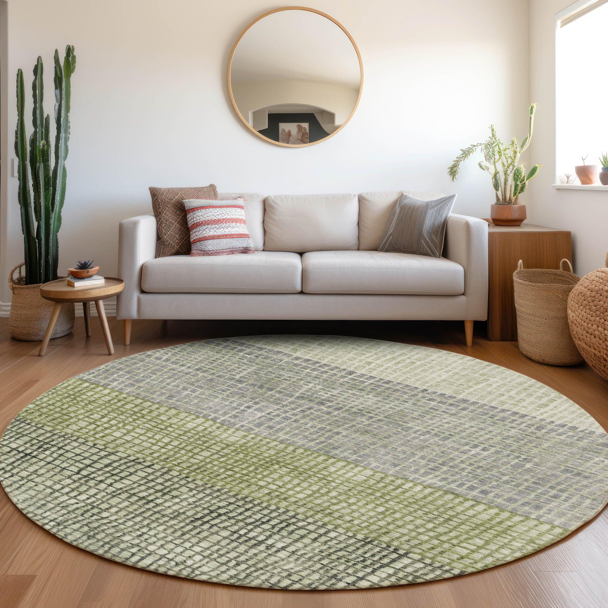 Addison Rugs Raeon Aloe Washable Indoor-Outdoor Rug