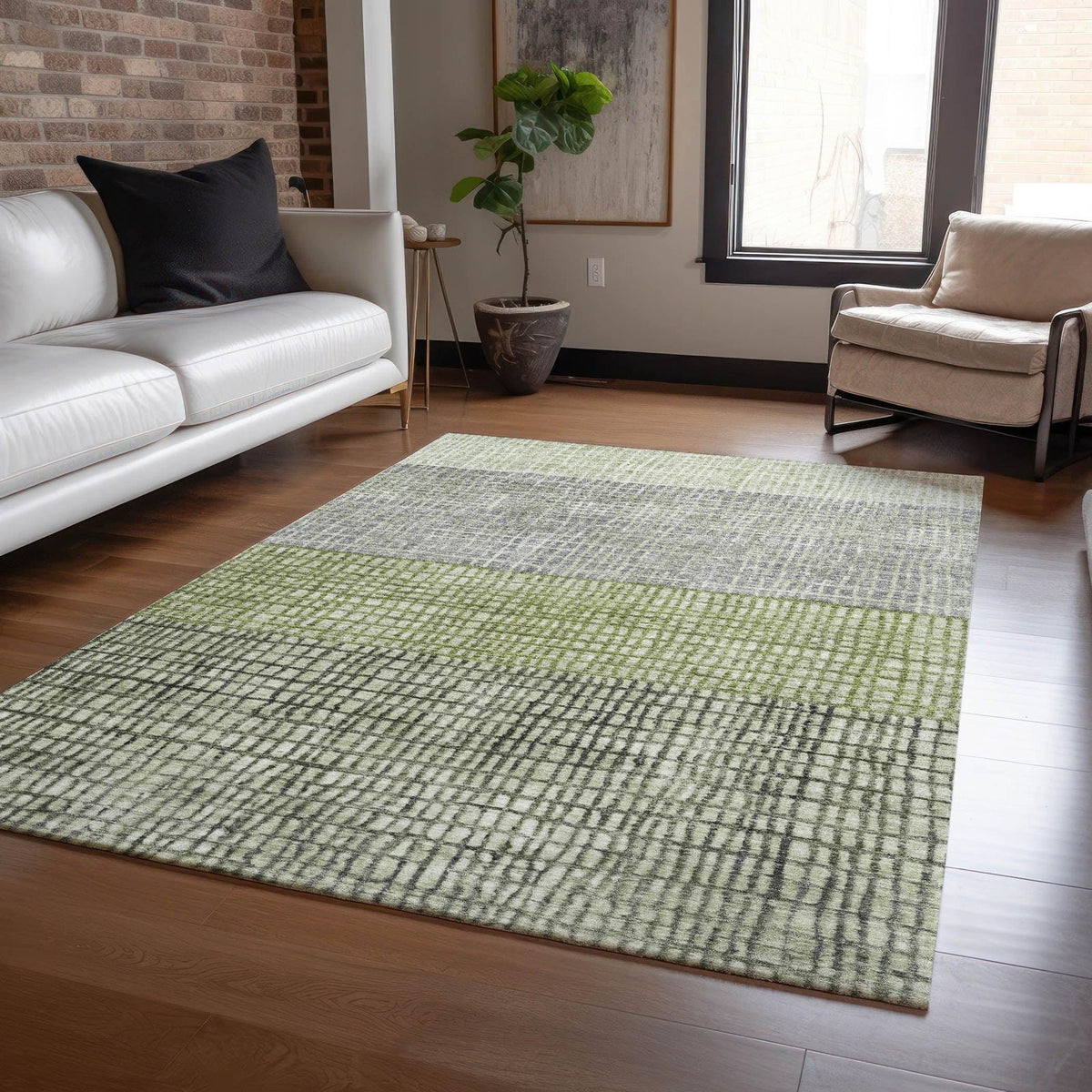 Addison Rugs Raeon Aloe Washable Indoor-Outdoor Rug