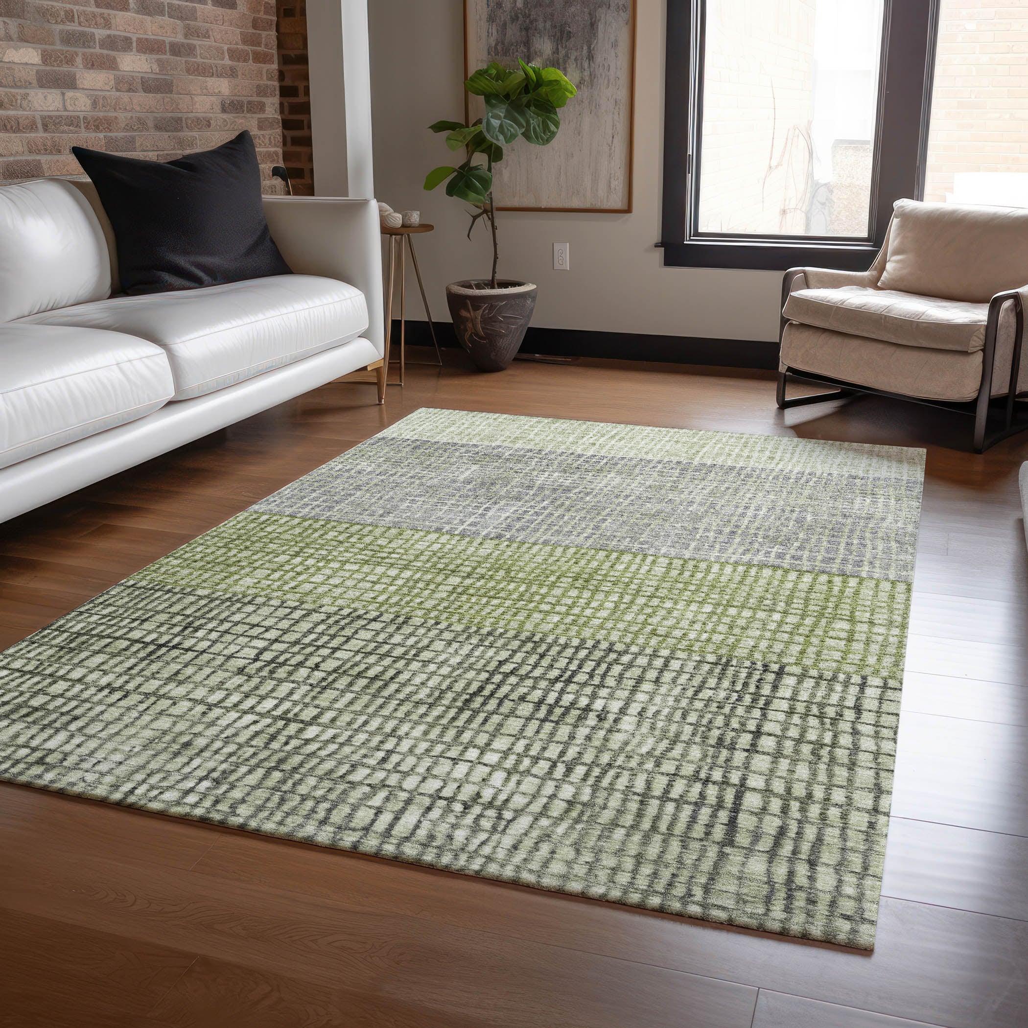 Addison Rugs Raeon Aloe Washable Indoor-Outdoor Rug
