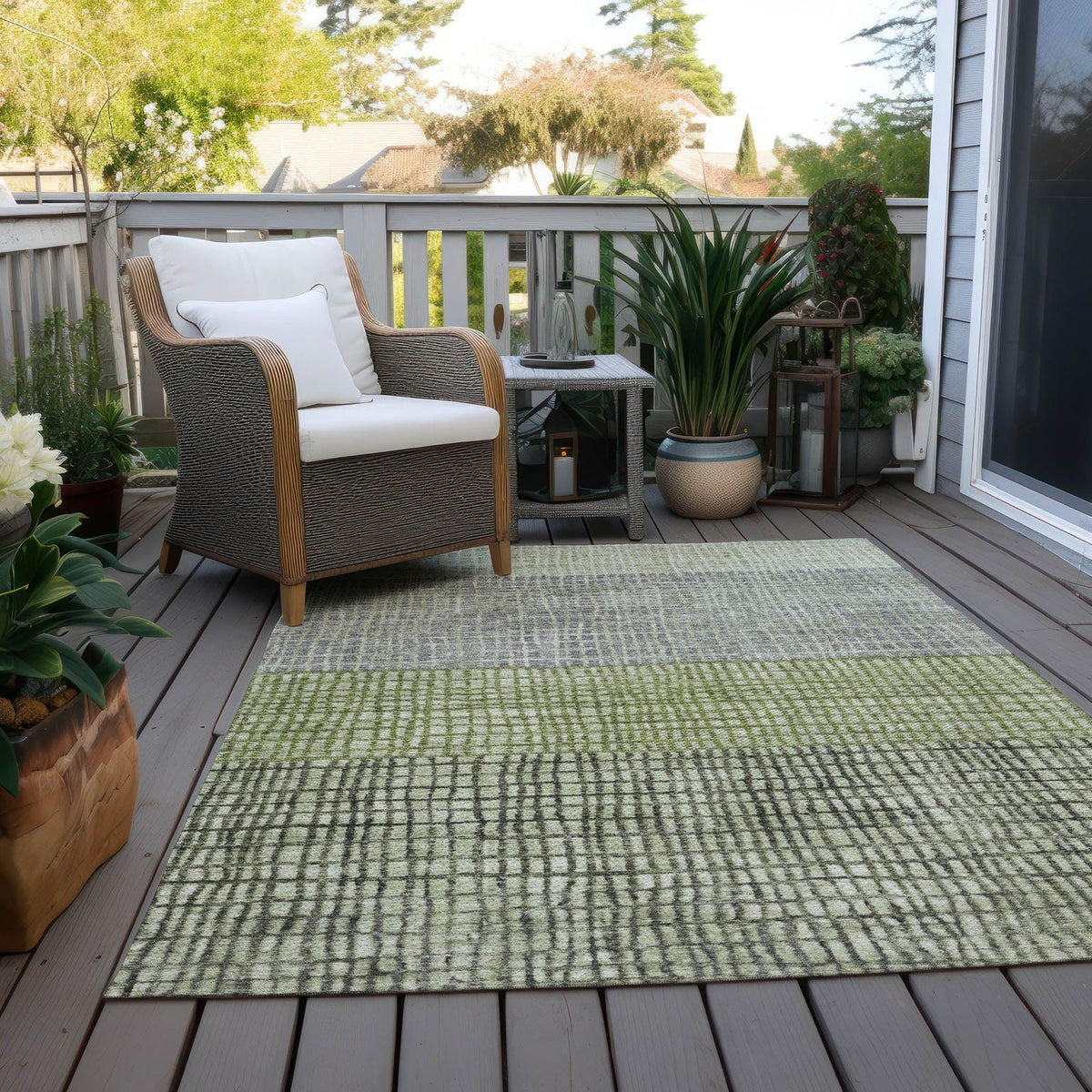 Addison Rugs Raeon Aloe Washable Indoor-Outdoor Rug