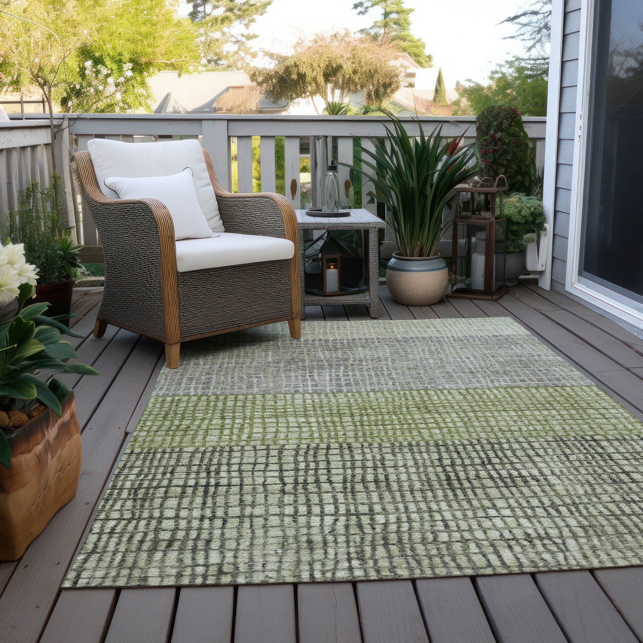 Addison Rugs Raeon Aloe Washable Indoor-Outdoor Rug