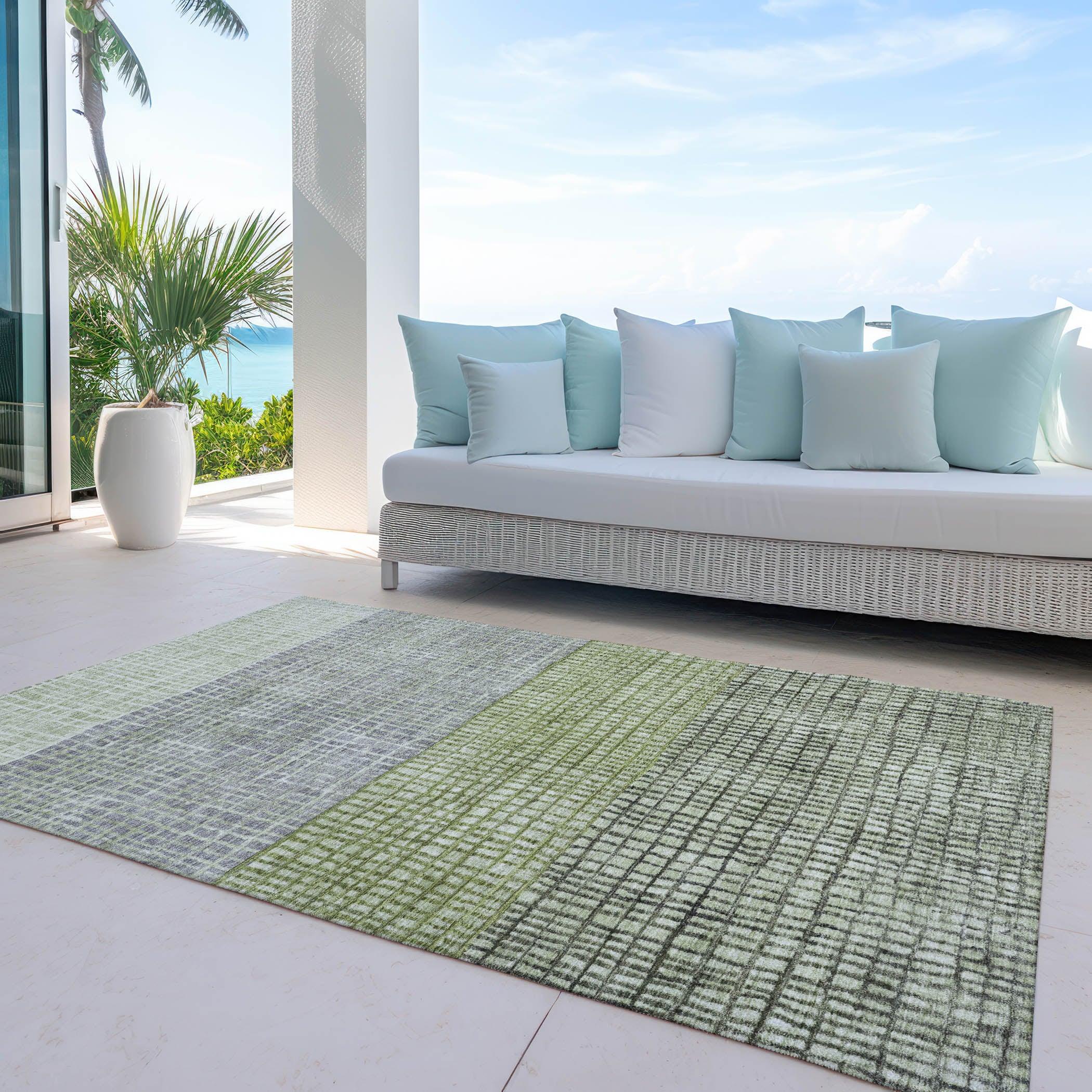 Addison Rugs Raeon Aloe Washable Indoor-Outdoor Rug