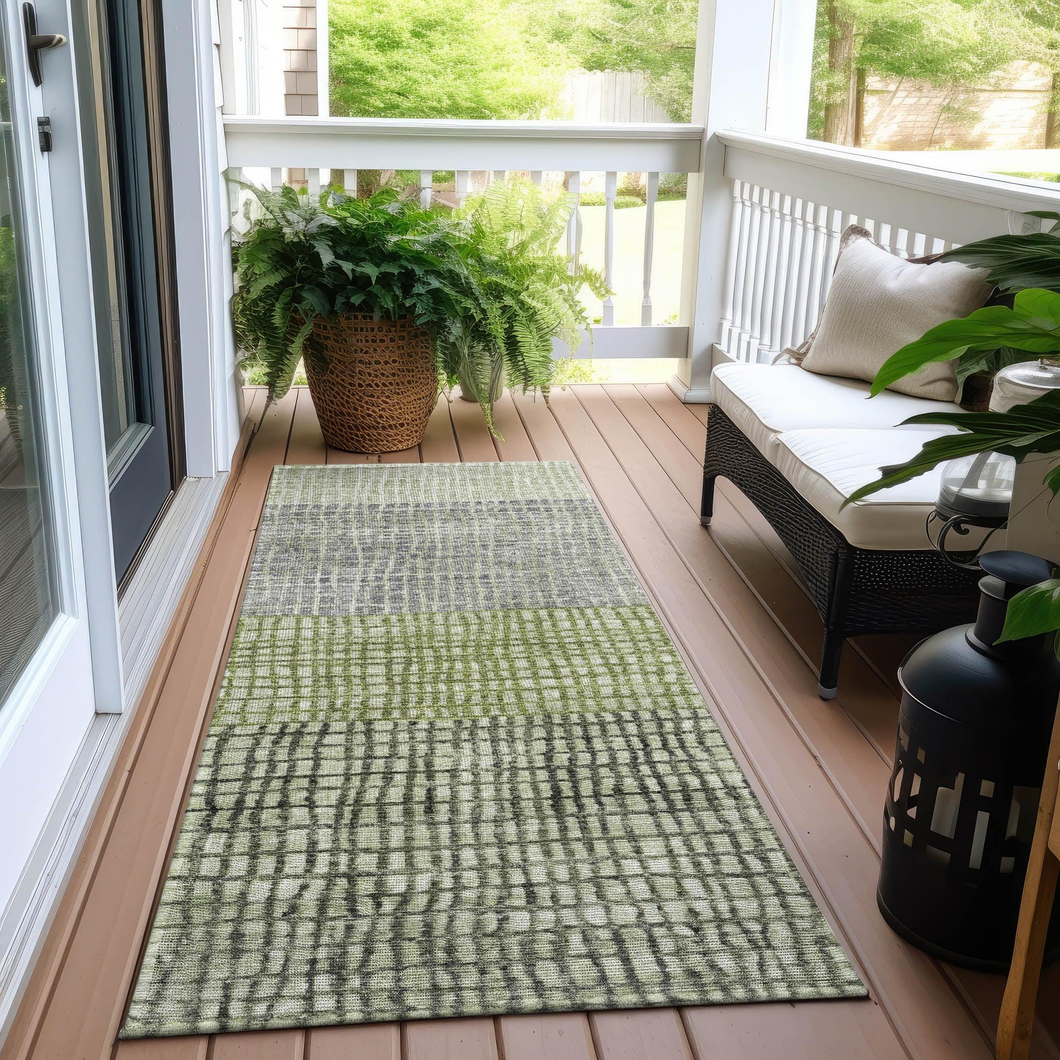 Addison Rugs Raeon Aloe Washable Indoor-Outdoor Rug