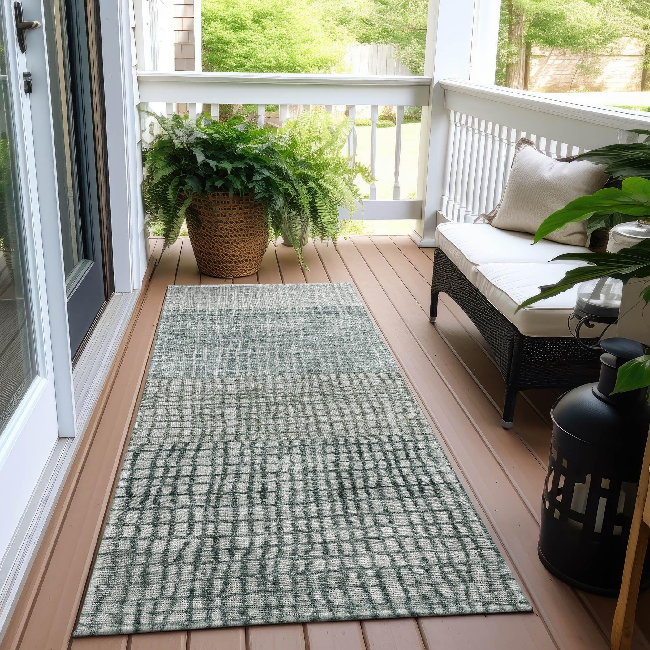 Addison Rugs Raeon Aqua Washable Indoor-Outdoor Rug