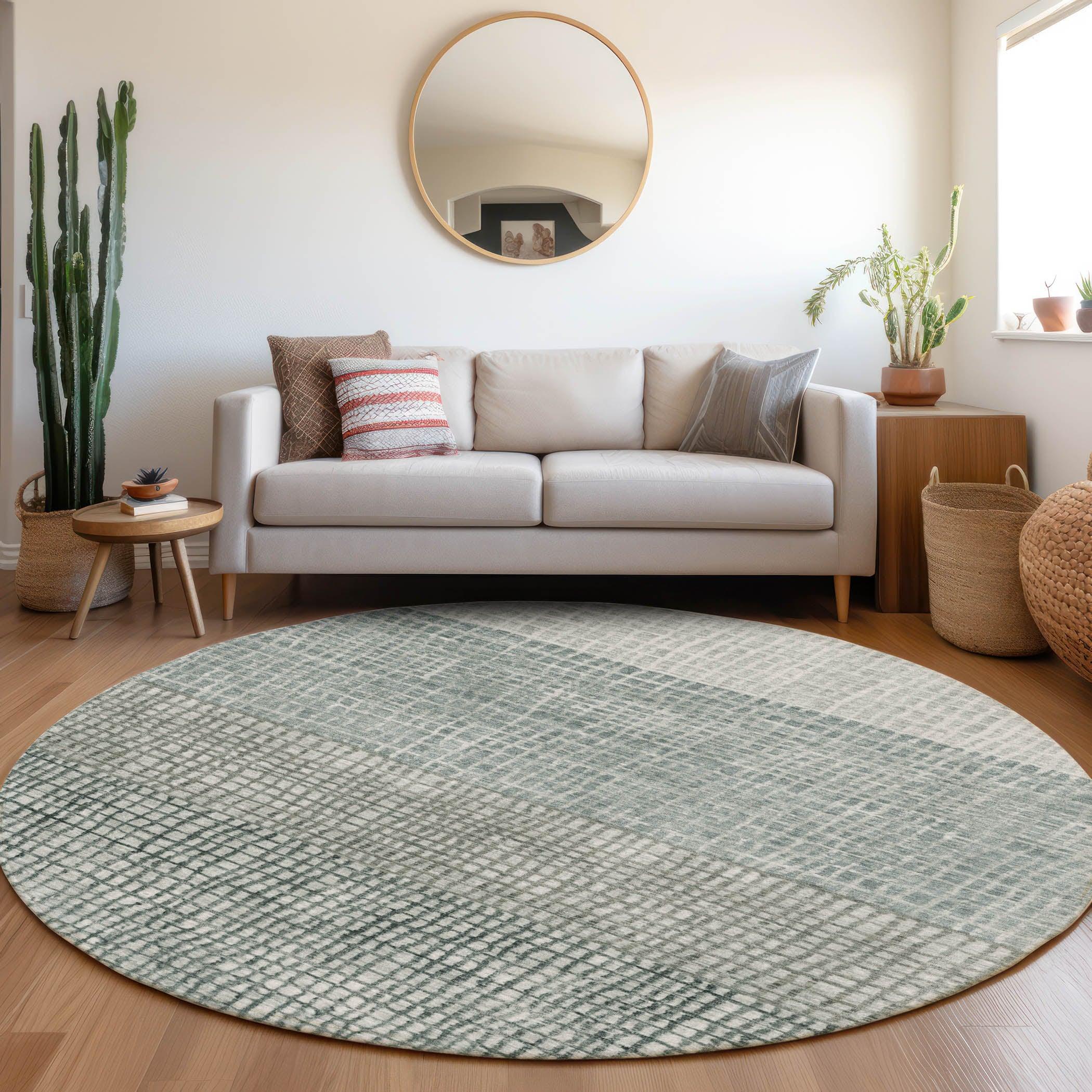 Addison Rugs Raeon Aqua Washable Indoor-Outdoor Rug