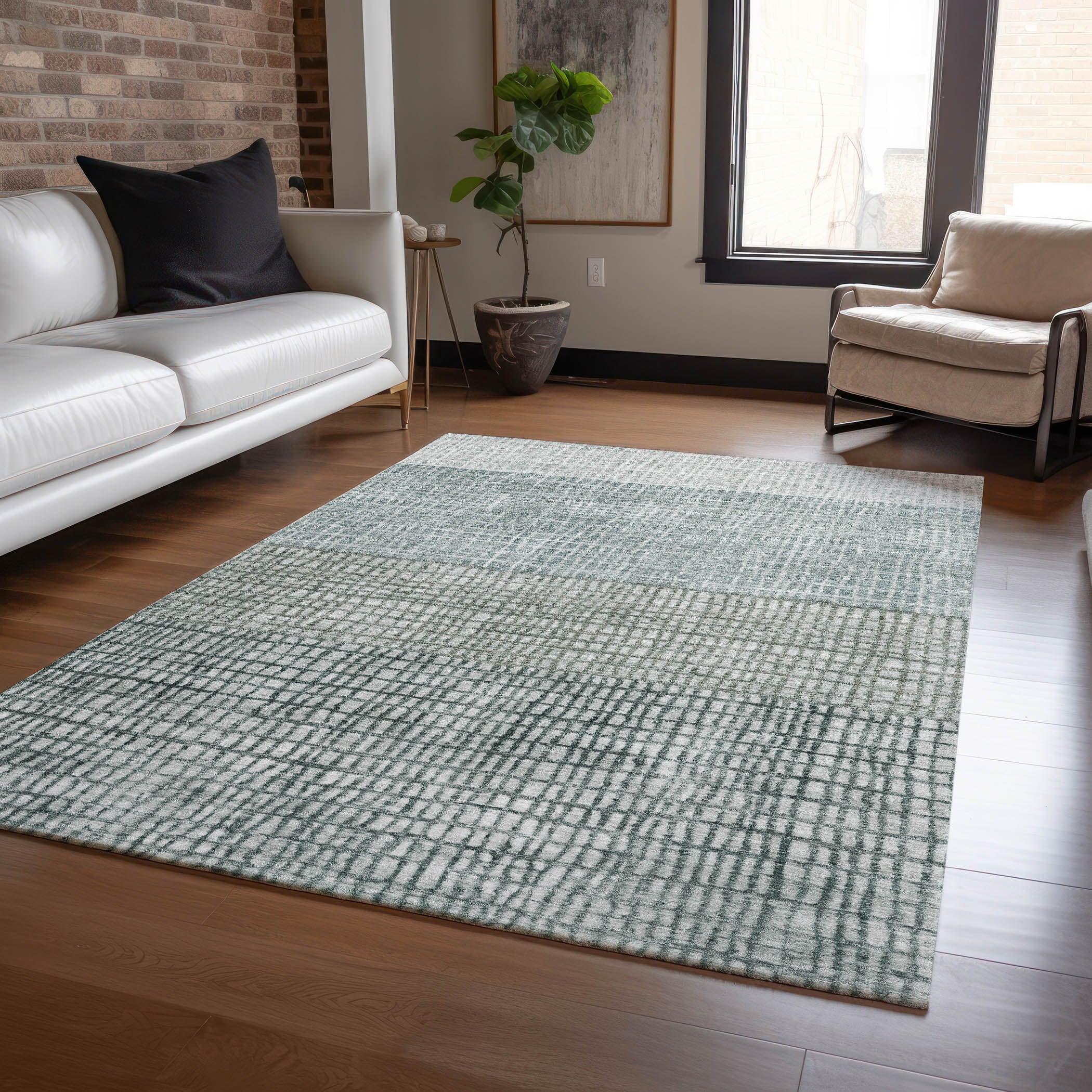 Addison Rugs Raeon Aqua Washable Indoor-Outdoor Rug