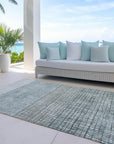 Addison Rugs Raeon Aqua Washable Indoor-Outdoor Rug