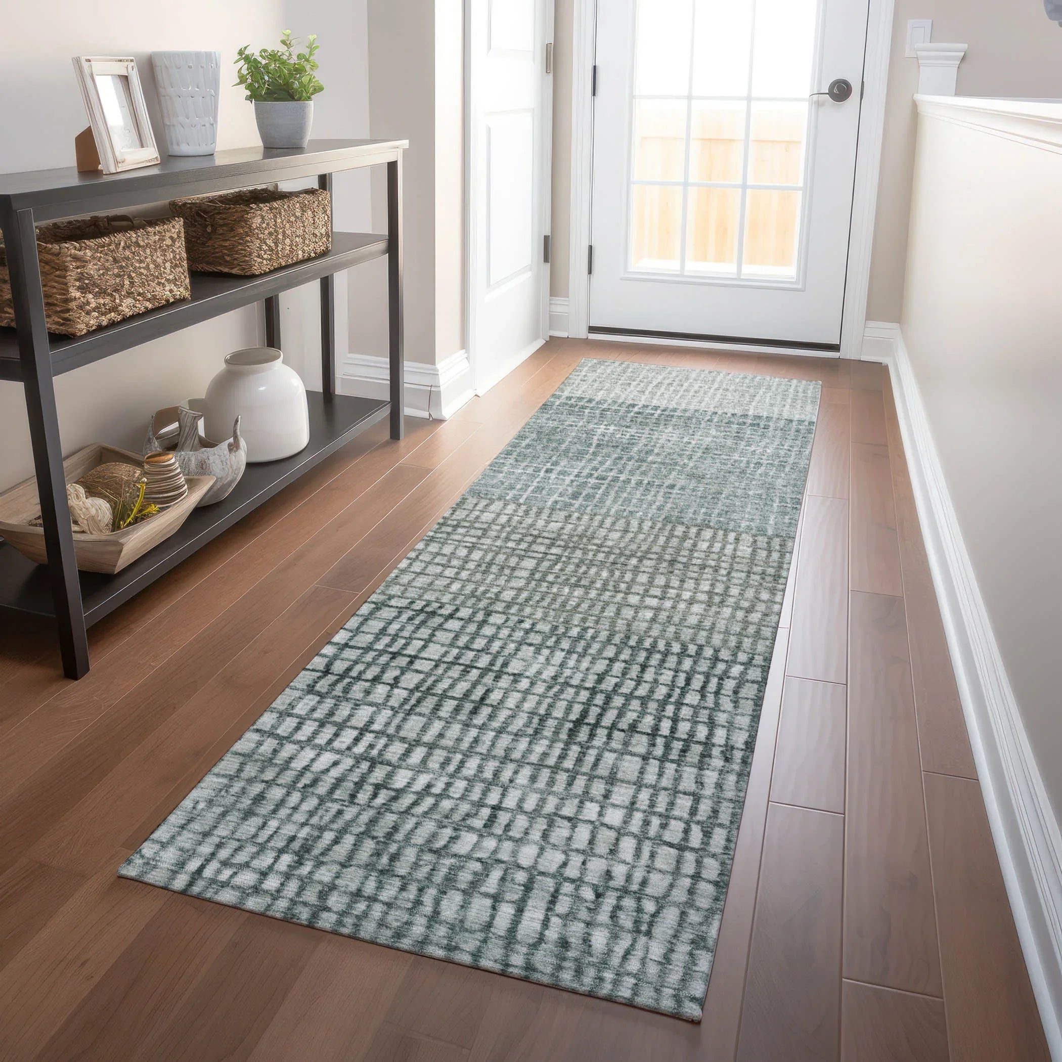 Addison Rugs Raeon Aqua Washable Indoor-Outdoor Rug
