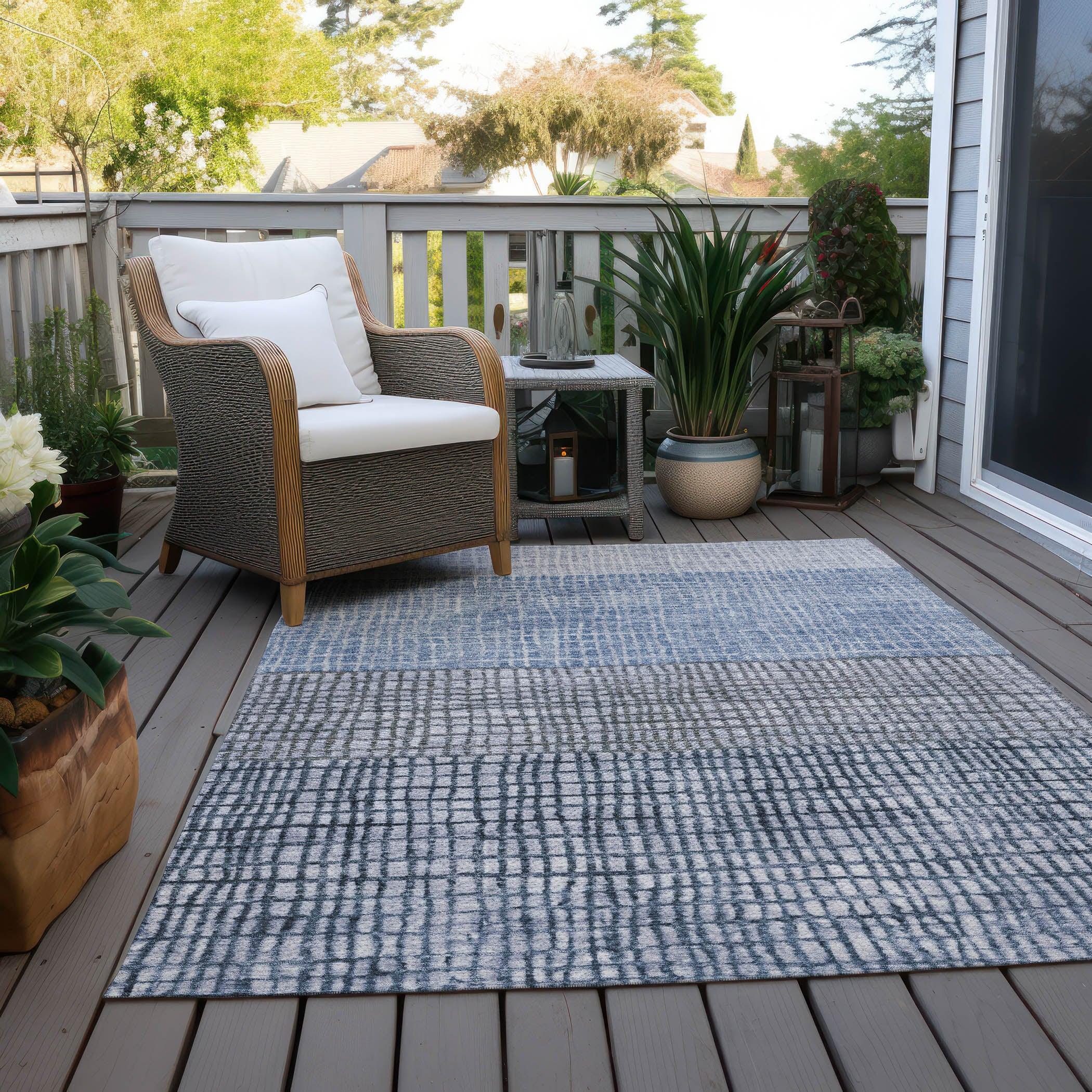 Addison Rugs Raeon Blue Washable Indoor-Outdoor Rug
