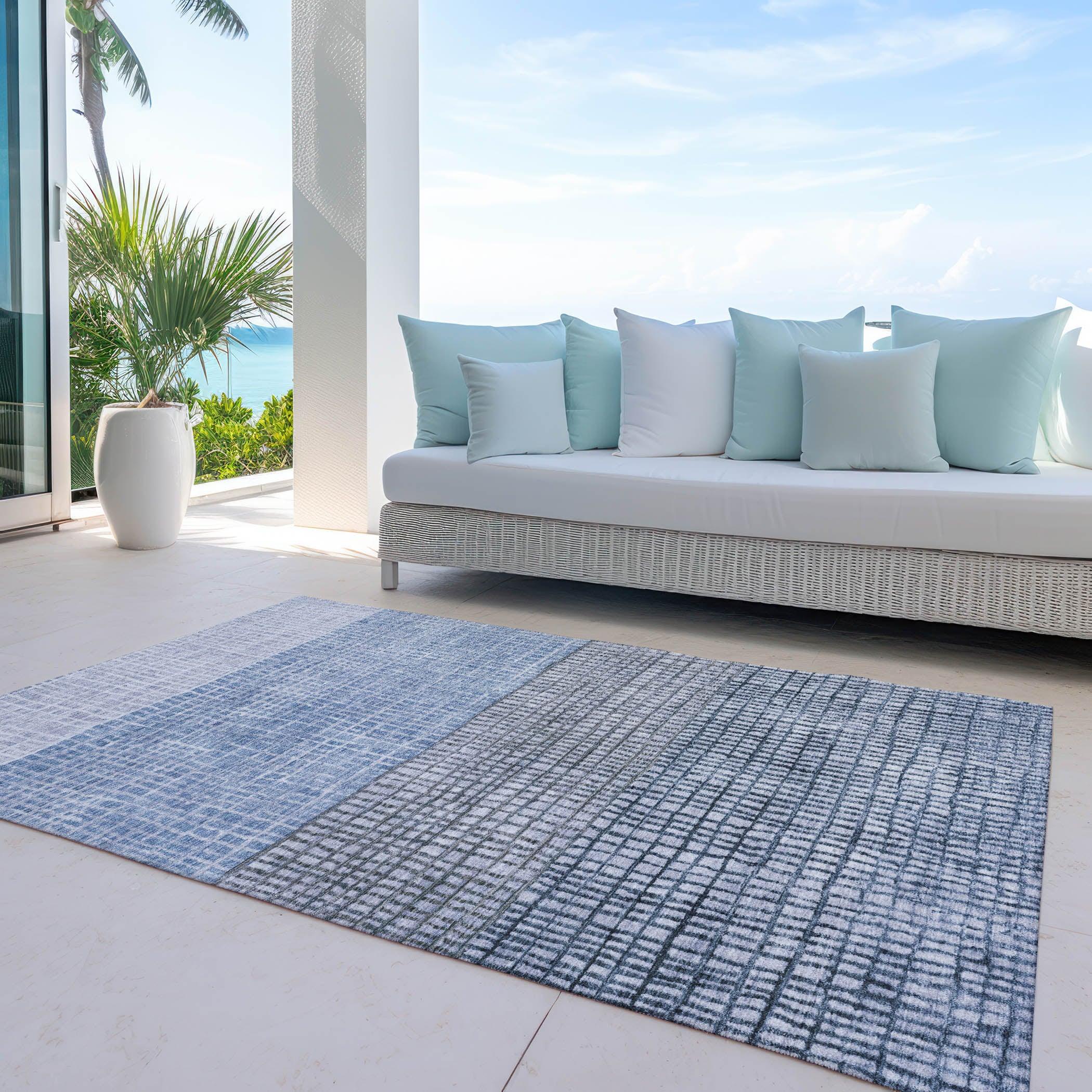 Addison Rugs Raeon Blue Washable Indoor-Outdoor Rug