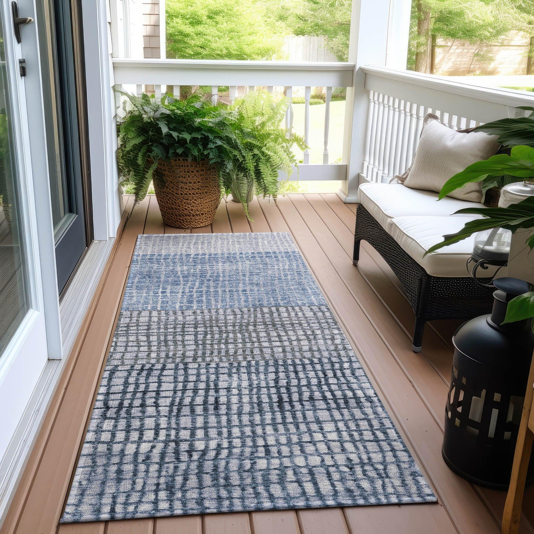 Addison Rugs Raeon Blue Washable Indoor-Outdoor Rug