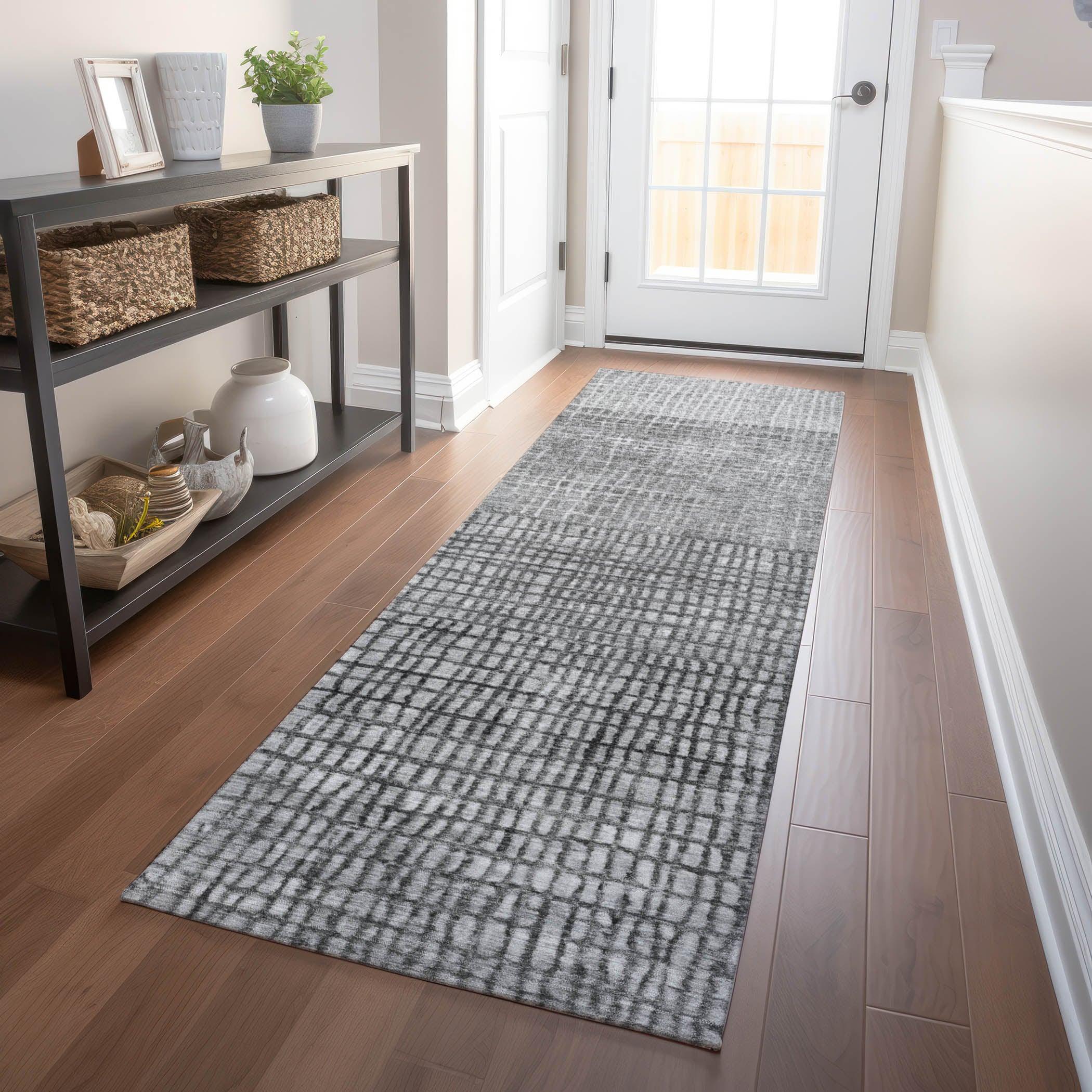 Addison Rugs Raeon Gray Washable Indoor-Outdoor Rug