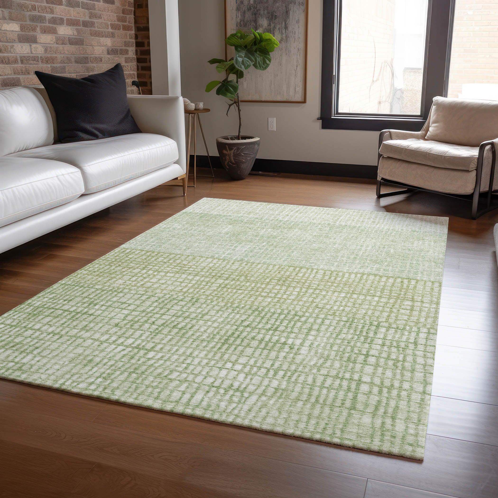 Addison Rugs Raeon Green Washable Indoor-Outdoor Rug