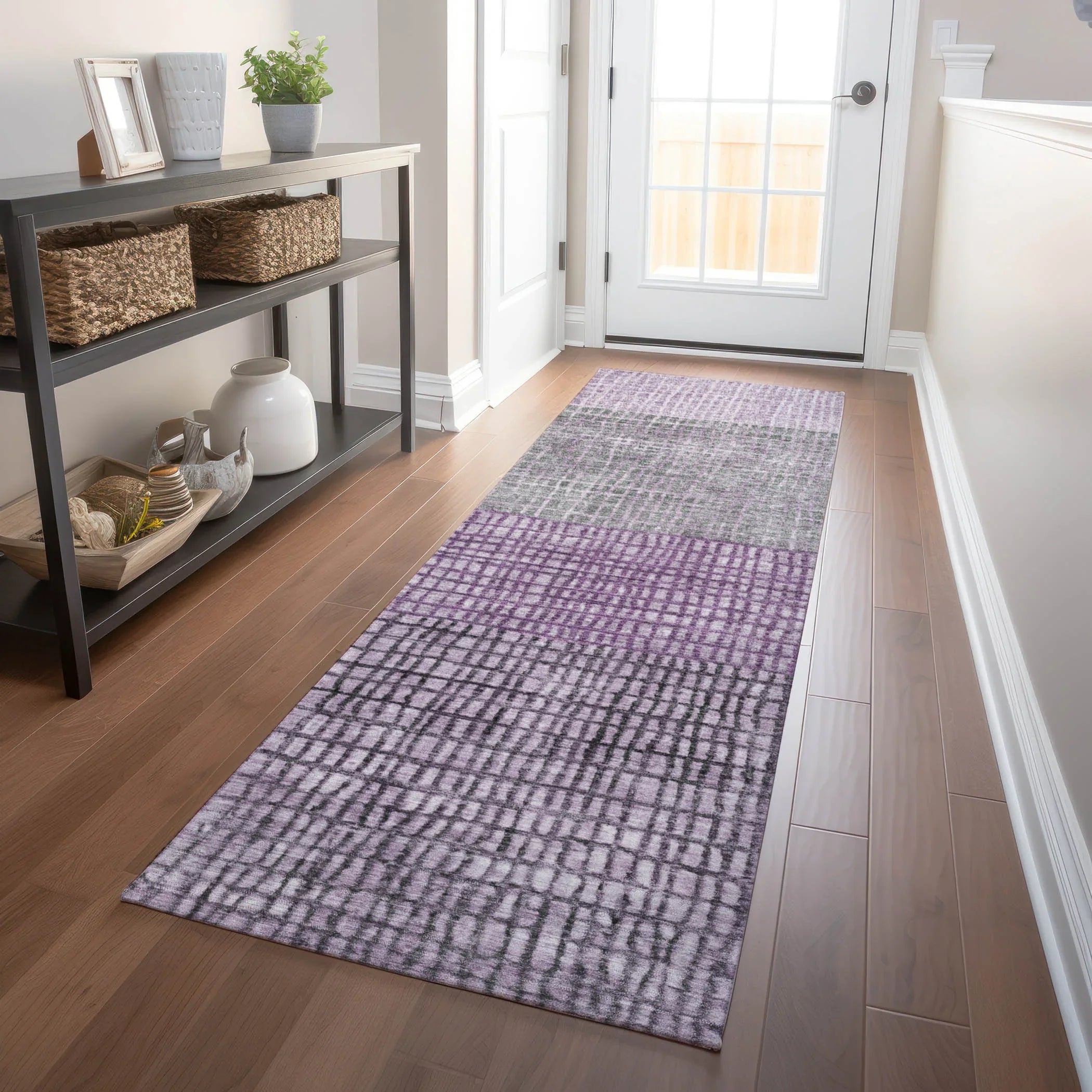 Addison Rugs Raeon Plum Washable Indoor-Outdoor Rug