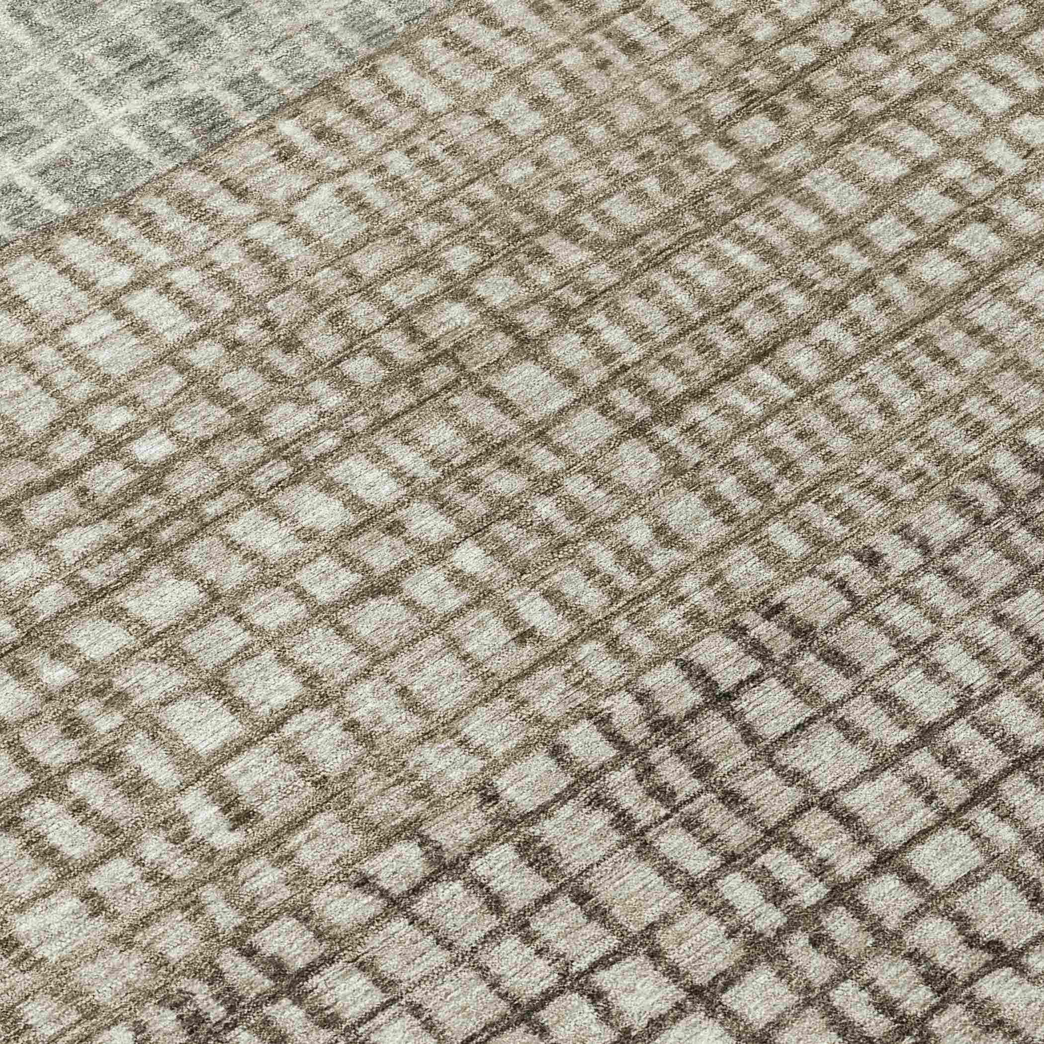 Addison Rugs Raeon Taupe Washable Indoor-Outdoor Rug