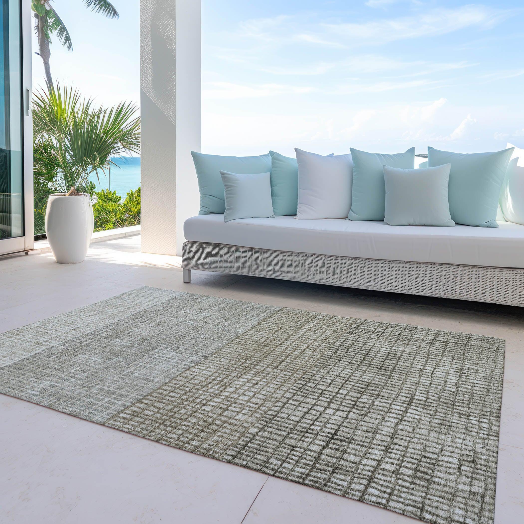 Addison Rugs Raeon Taupe Washable Indoor-Outdoor Rug