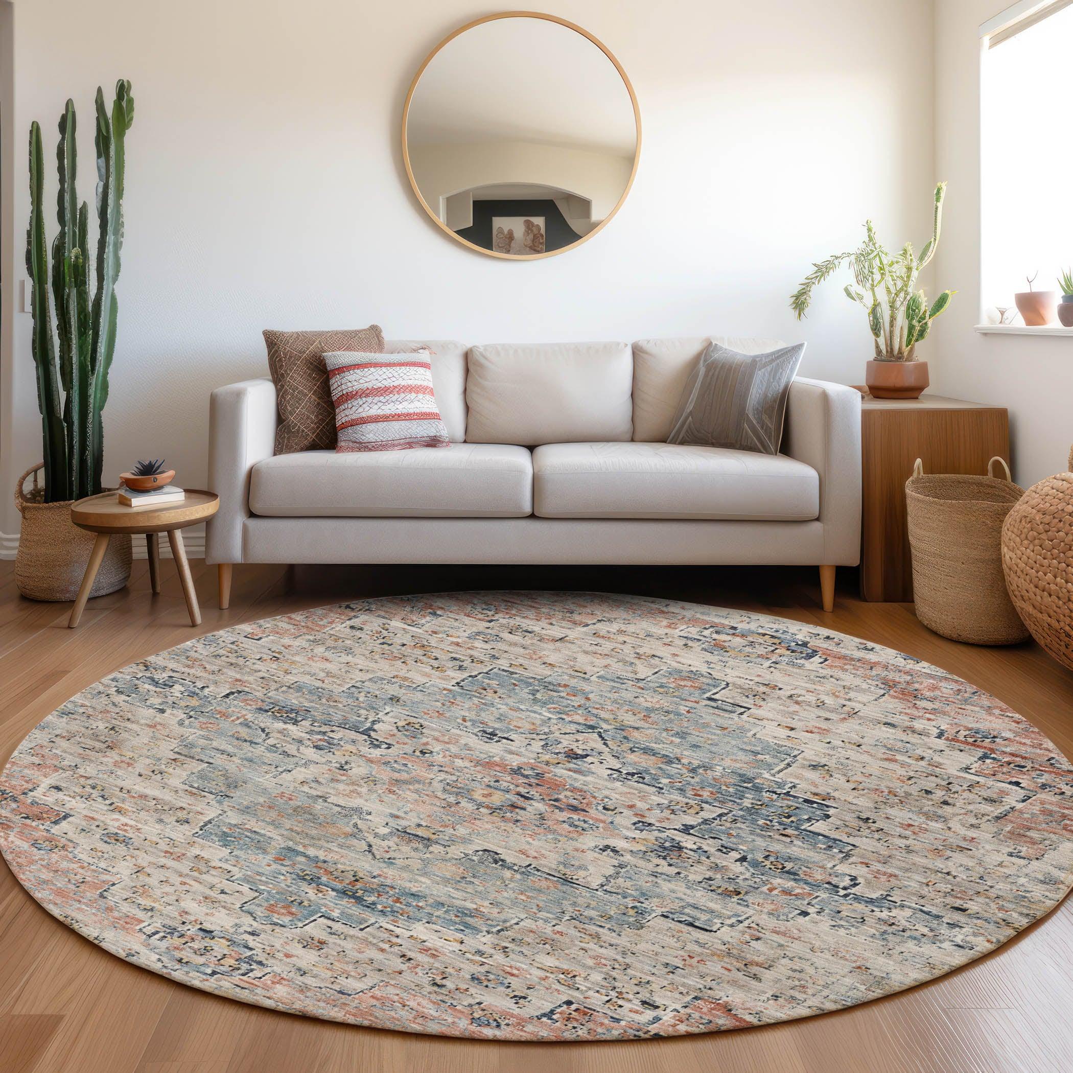 Addison Rugs Raeor Beige Washable Indoor-Outdoor Rug