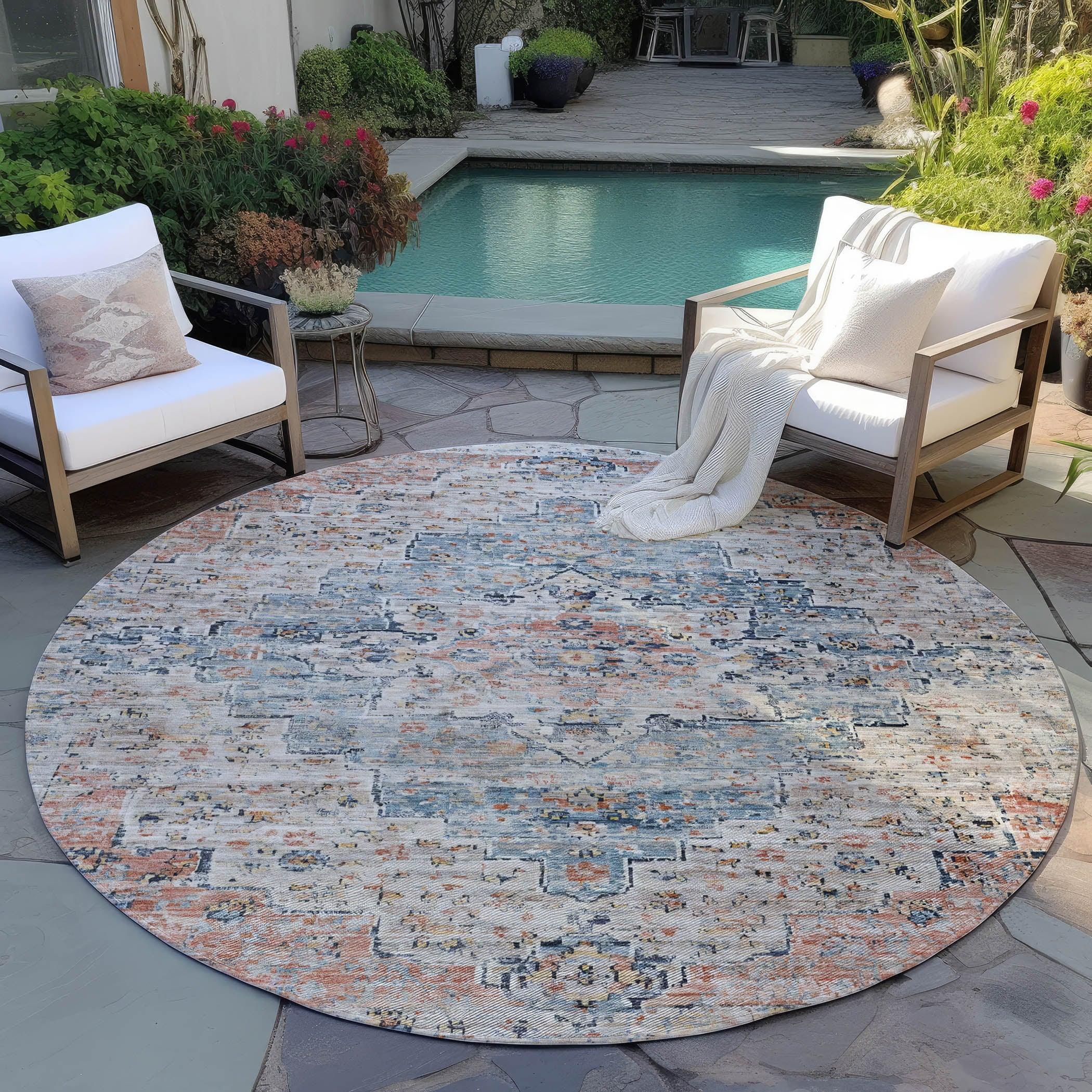 Addison Rugs Raeor Beige Washable Indoor-Outdoor Rug
