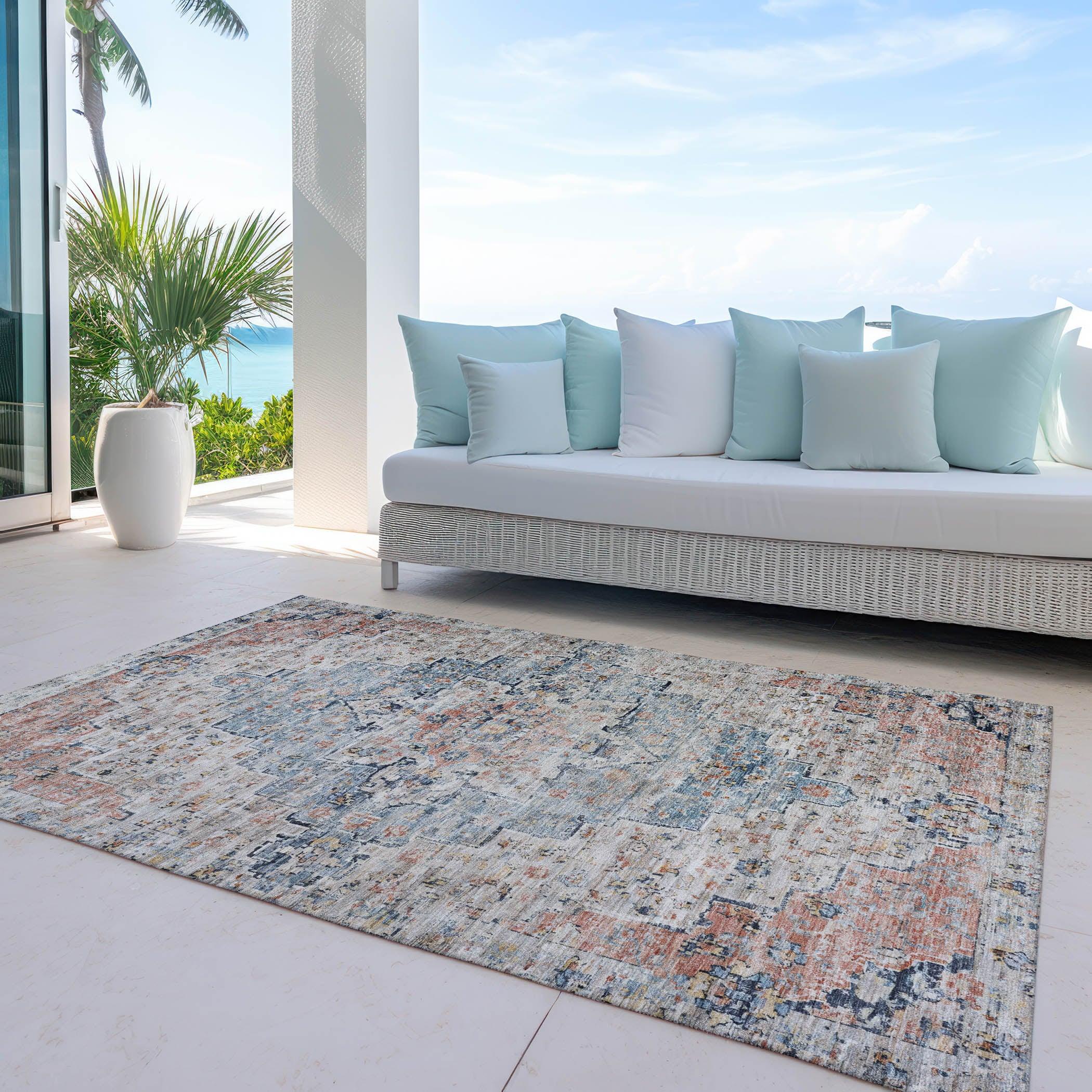 Addison Rugs Raeor Beige Washable Indoor-Outdoor Rug
