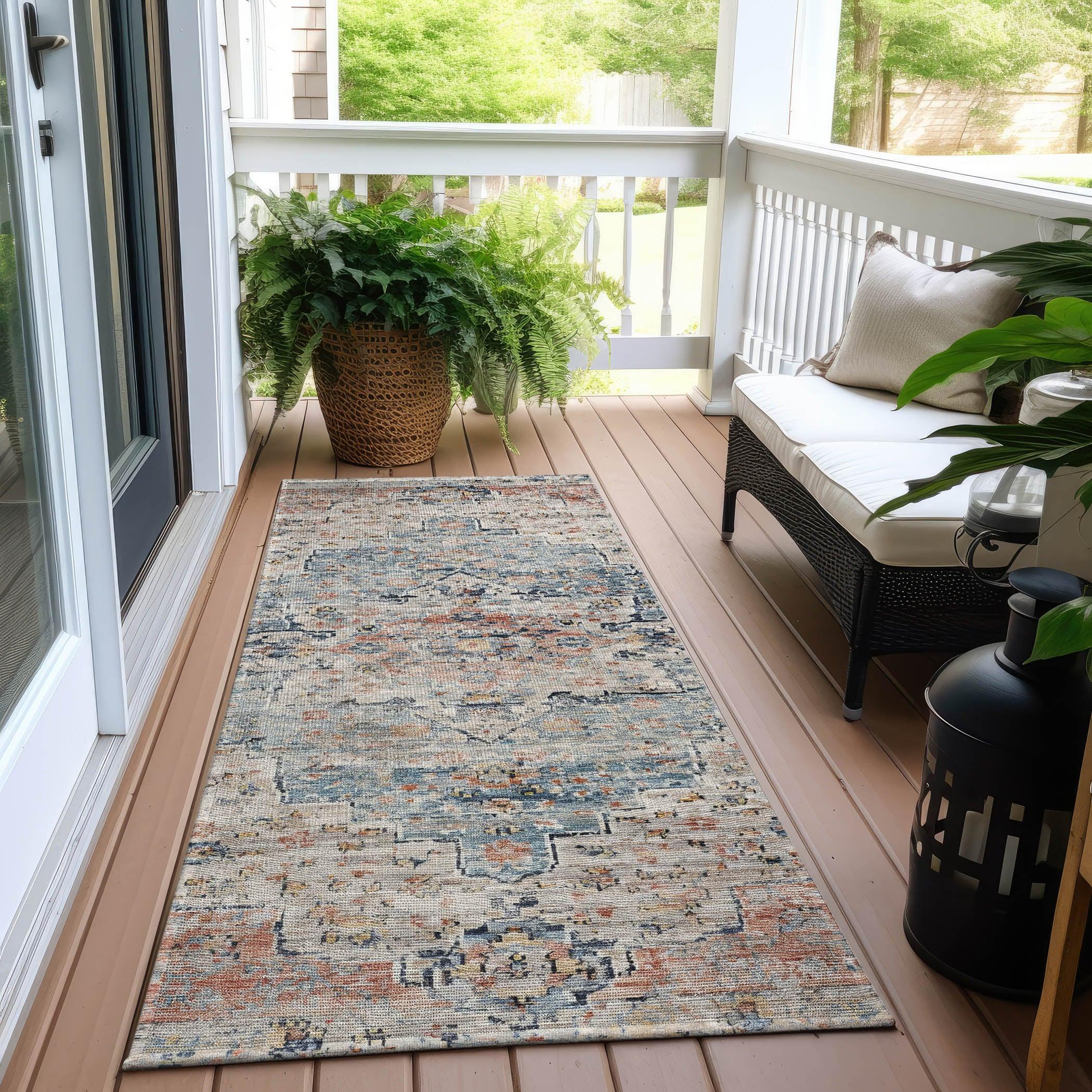 Addison Rugs Raeor Beige Washable Indoor-Outdoor Rug