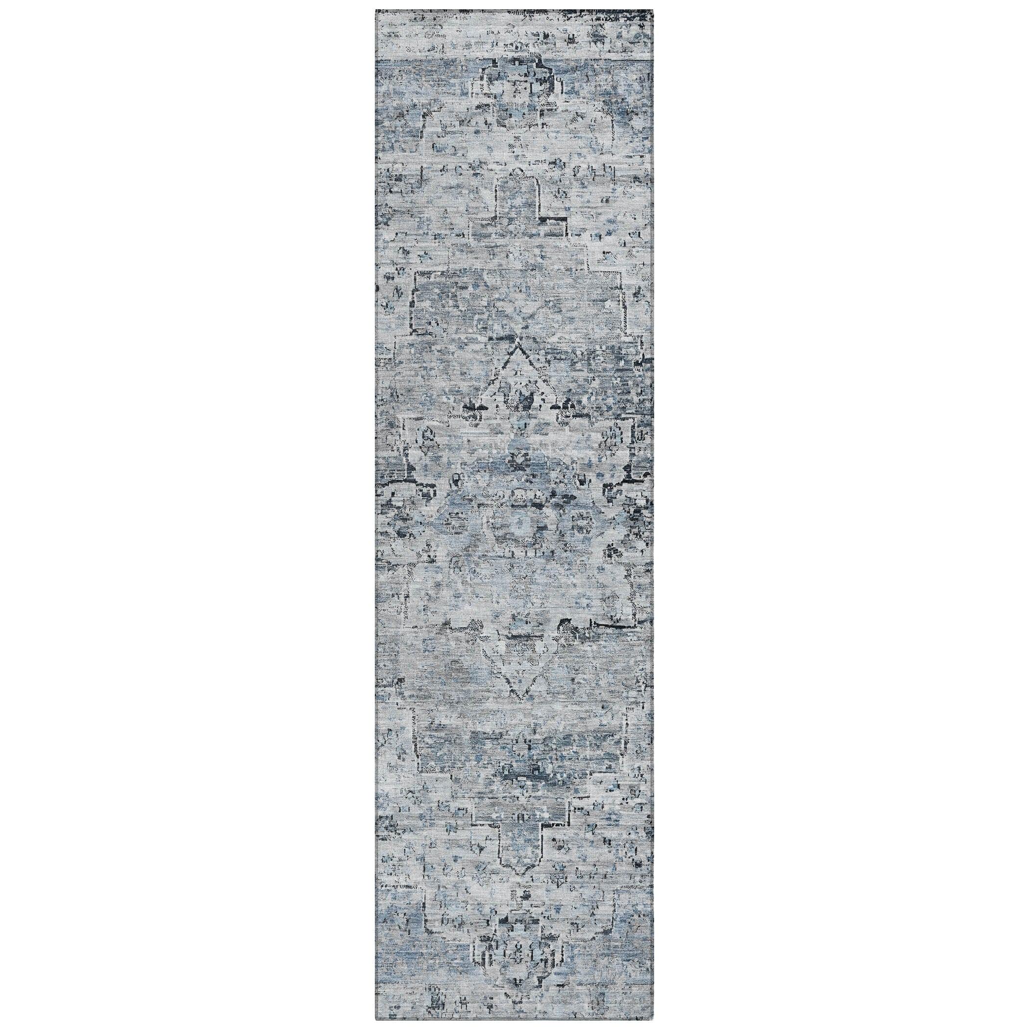 Addison Rugs Raeor Blue Washable Indoor-Outdoor Rug