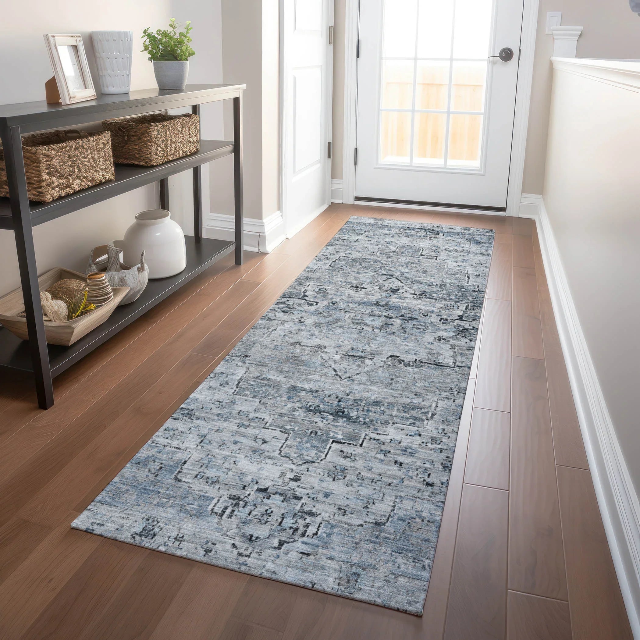 Addison Rugs Raeor Blue Washable Indoor-Outdoor Rug
