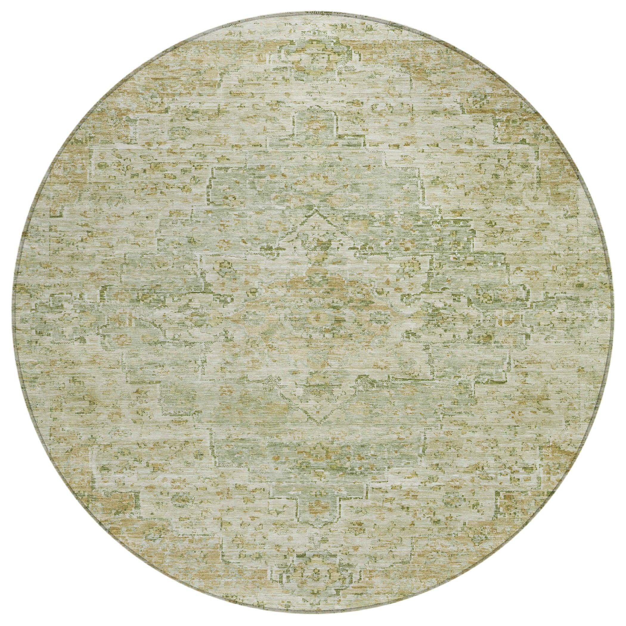 Addison Rugs Raeor Green Washable Indoor-Outdoor Rug