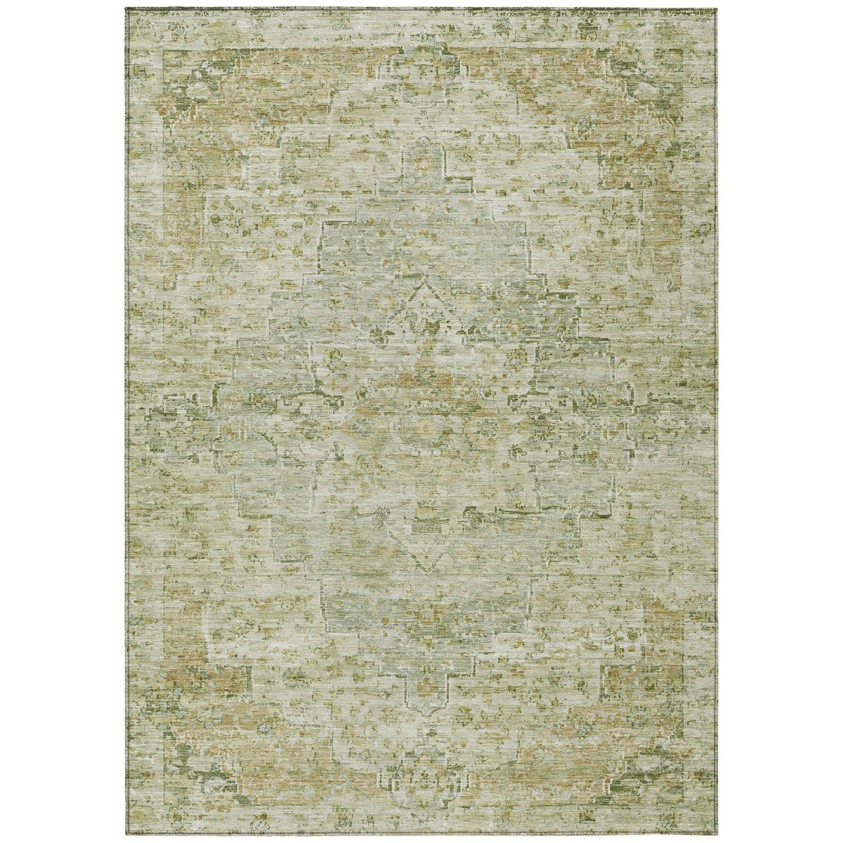 Addison Rugs Raeor Green Washable Indoor-Outdoor Rug