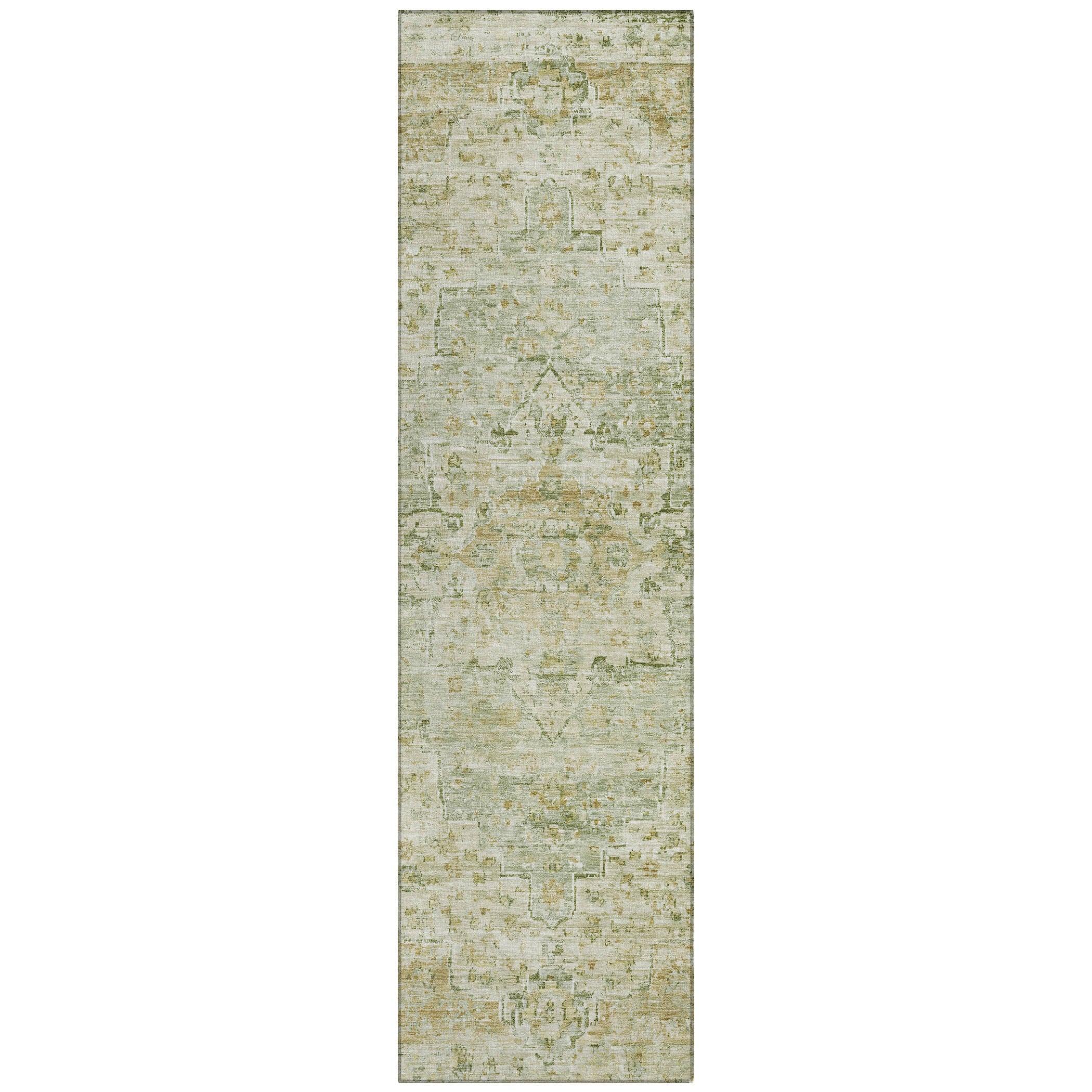Addison Rugs Raeor Green Washable Indoor-Outdoor Rug