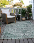 Addison Rugs Raeor Teal Washable Indoor-Outdoor Rug