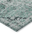 Addison Rugs Raeor Teal Washable Indoor-Outdoor Rug