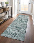 Addison Rugs Raeor Teal Washable Indoor-Outdoor Rug