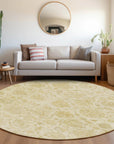 Addison Rugs Raeora Gold Washable Indoor-Outdoor Rug