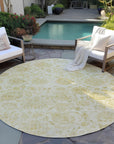 Addison Rugs Raeora Gold Washable Indoor-Outdoor Rug