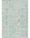 Addison Rugs Raeora Teal Washable Indoor-Outdoor Rug