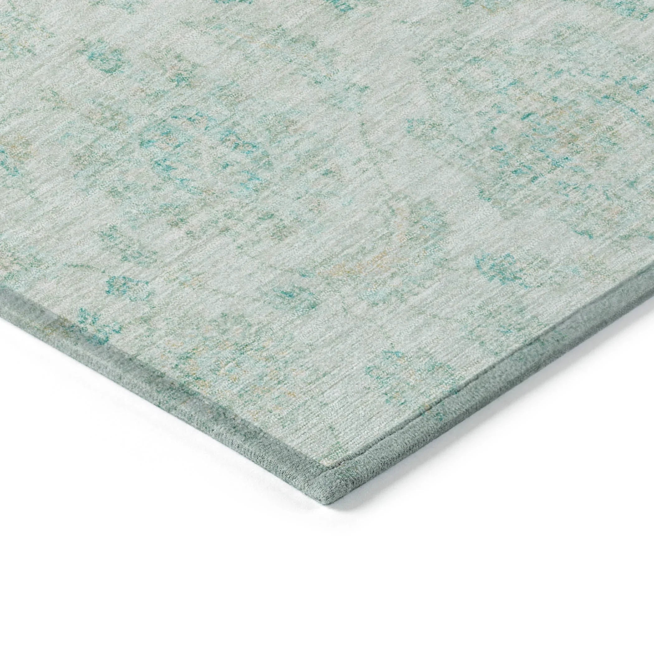 Addison Rugs Raeora Teal Washable Indoor-Outdoor Rug