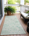 Addison Rugs Raeora Teal Washable Indoor-Outdoor Rug
