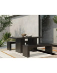 Moe's Home Rectangular Black Cement Outdoor Dining Table
