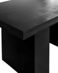 Moe's Home Rectangular Black Cement Outdoor Dining Table